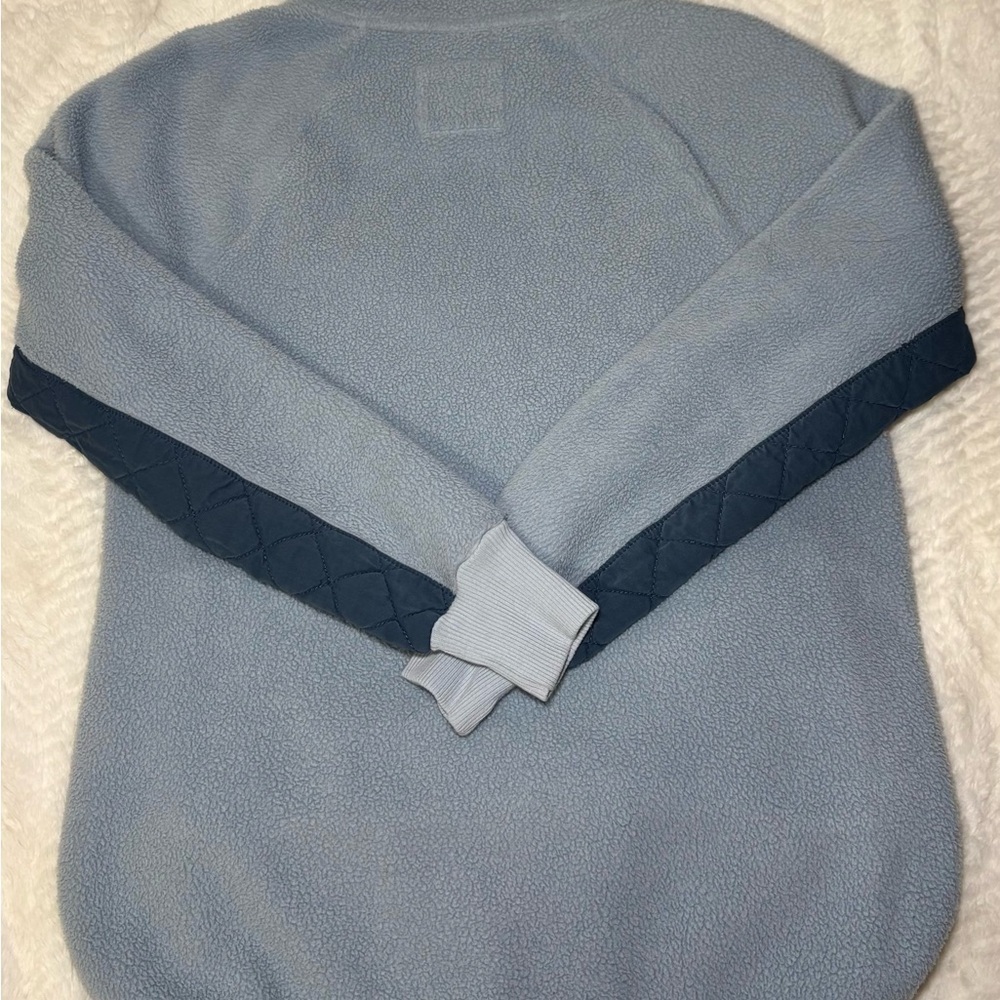 Abercrombie & Fitch Light Blue Quilted Pullover - Picture 3 of 3